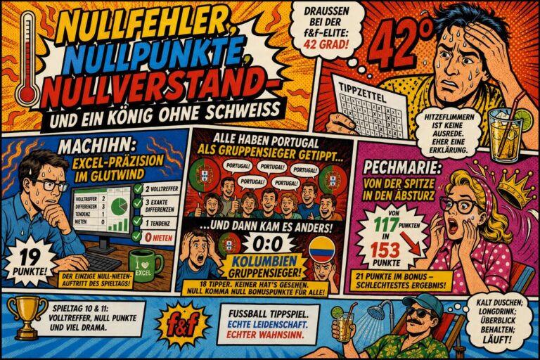 Nullfehler, Nullpunkte, Nullverstand – und ein König ohne Schweiß