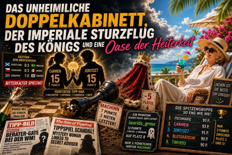 Das unheimliche Doppelkabinett, der imperiale Sturzflug des Königs und eine Oase der Heiterkeit